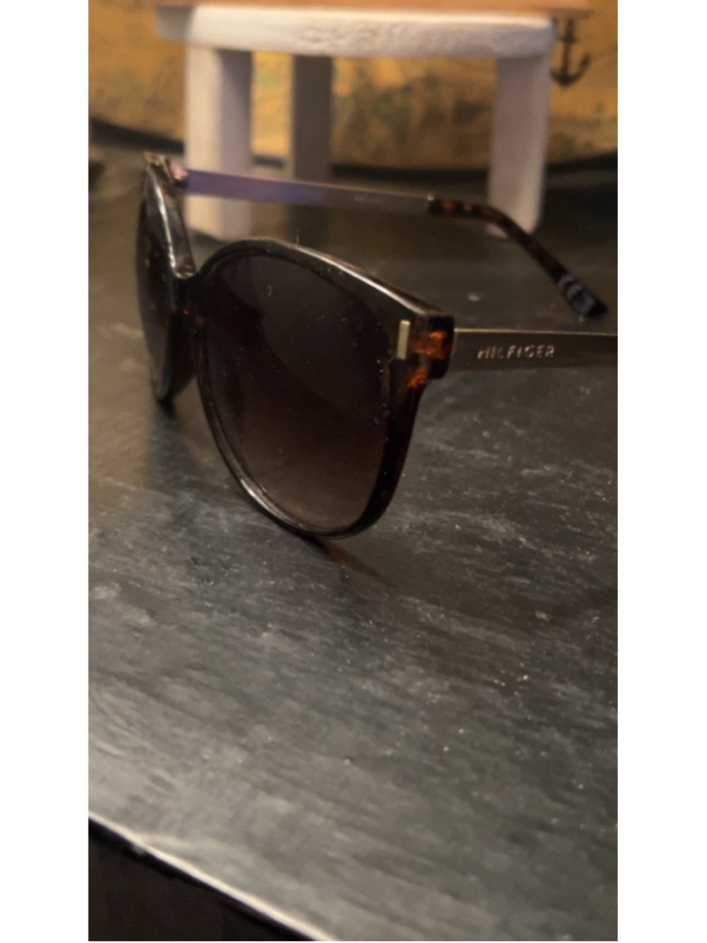 Women's Tommy Hilfiger Sunglasses One Size Brown Gold
